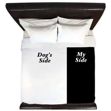 FUN NOVELTY DUVET SET IN POLY MICROFIBRE. LOGO DOG'S SIDE, MY SIDE