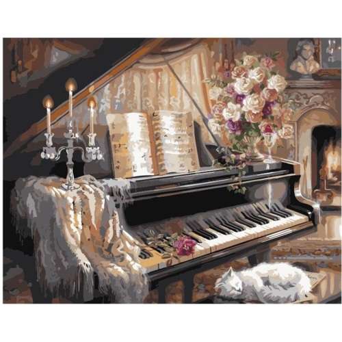 DIY PAINT BY NUMBERS. CANVAS, PAINT AND BRUSHES INCLUDED. IMPORTED READ LISTING