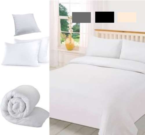 8 PIECE DUVET SET, DUVET INNER, DUVET COVER, 3 PILLOWS, DUVET COVER, PILLOW CASES