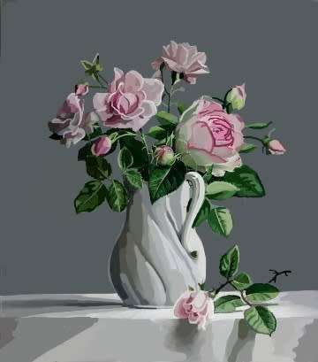 DIY PAINT BY NUMBERS. CANVAS, PAINT AND BRUSHES INCLUDED.