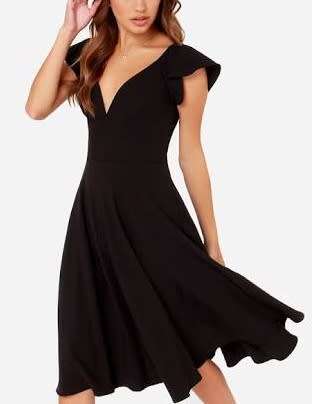 DRESS/BUTTERFLY SLEEVE/DRESSES