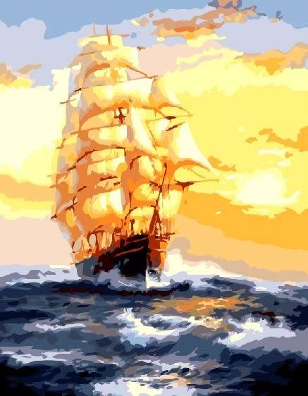 DIY PAINT BY NUMBERS. CANVAS, PAINT AND BRUSHES INCLUDED.