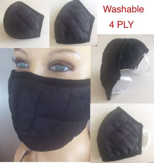 Washable Face Mask. Cloth 4 PLY