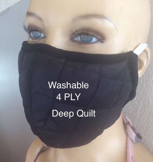 Washable Face Mask. Cloth 4 PLY