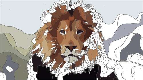 DIY PAINT BY NUMBERS. CANVAS KIT