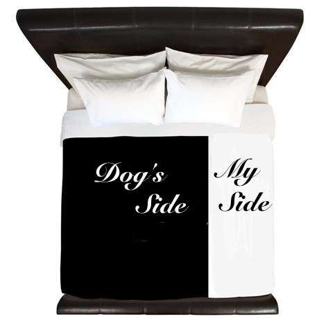 DOG'S SIDE, MY SIDE NOVELTY DUVET SET.
