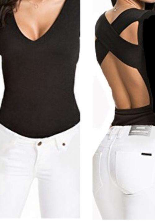 Cross Over Low Back Bodysuit R149. New Arrival. HURRY WHILE STOCKS LAST AT THIS PRICE