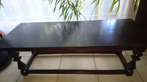 Solid wood coffee table