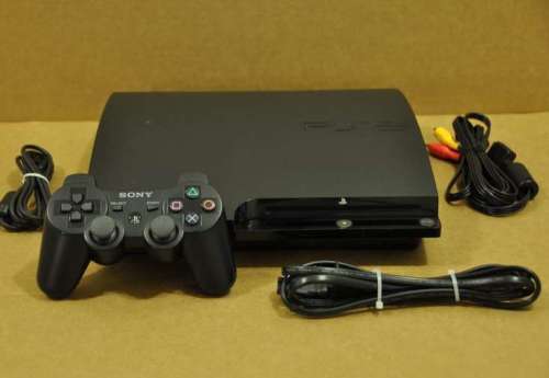 PS3 SLIM 160GB CONSOLE 1CONTROLLER AND CABLES
