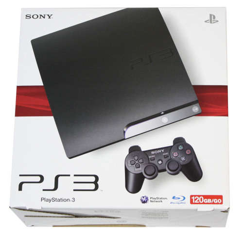 PS3 SLIM CONSOLE (120GB) 1CONTROLLER AND CABLES