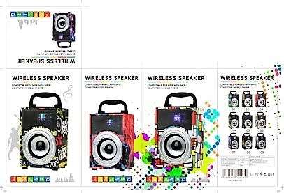 WIRELESS SPEAKER KBQ-03A  _Bluetooth, FM Radio, TF/ SD Card,  USB, AUX!! GREAT DEAL!!