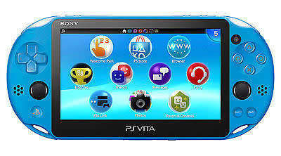 SONY PS VITA SLIM BLUE (WIFI) WITH ACCESSORIES!! GREAT DEAL!!