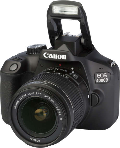 Canon EOS 4000D + EF-S18-55 F/3.5-5.6 III, Canon SB130 Bag, 16Gb SD Card