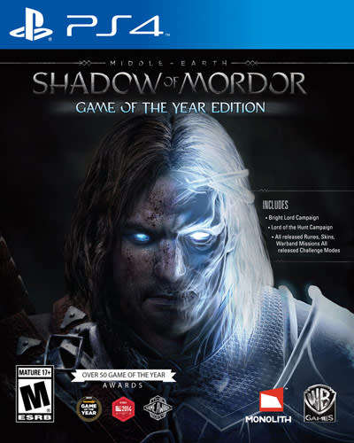 PS4 MIDDLE-EARTH SHADOW OF MORDOR _GAME OF THE YEAR EDITION _GREAT DEAL!!