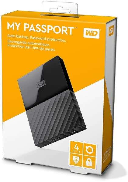 BRAND NEW WESTERN DIGITAL MY PASSPORT 4TB 2.5" EXTERNAL DRIVE ( BLACK)!!