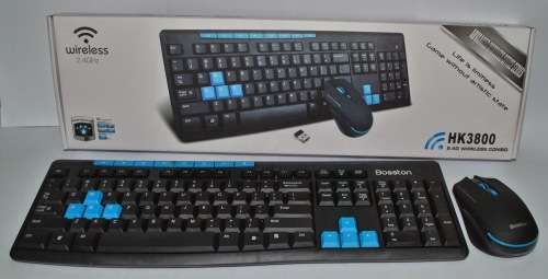 Wireless Keyboard & Mouse Combo With USB Receiver (HK3800) - GREAT DEALS!!