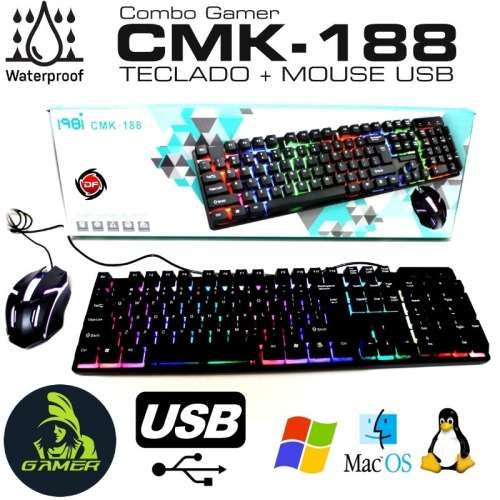 198i CMK-188 KEYBOARD AND MOUSE COMBO (GAME SERIES) - GREAT DEALS!!