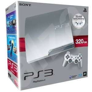 PS3 SLIM CONSOLE SILVER EDITION (320GB) 1CONTROLLER AND CABLES