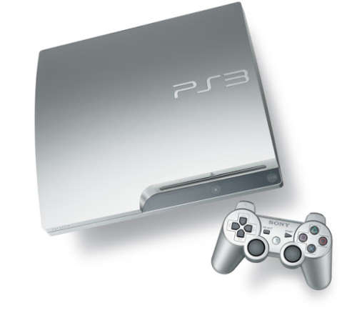 PS3 SLIM CONSOLE SILVER EDITION (320GB) 1CONTROLLER AND CABLES