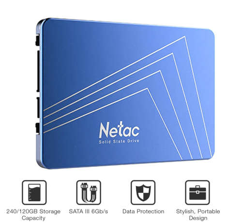 Netac N535S 240Gb Sata3 2.5" 3D Nand Ssd Internal Solid State Drive - GREAT DEALS!!