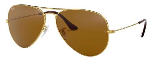 RAYBAN RB3026 AVIATOR CLASSIC Lenses:  Brown Classic B-15  + Frame: Gold(With pouch) -GREAT DEALS!!
