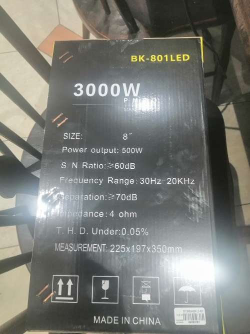 8" audiobop Karaoke Bluetooth Speaker bk-801led  (SEALED)!!