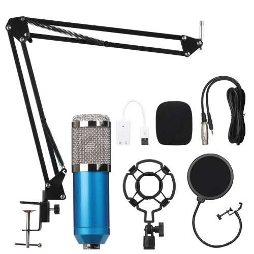 Professional Condenser Studio Microphone With Stand and Mic Holder and Shield -- SPECIAL!!!