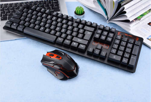 Wireless Keyboard & Mouse Combo With USB Receiver (HK6500) - GREAT DEALS!!