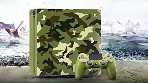 Ps4 slim console 1tb camo limited edition, hdr+ including 1controller and cables- GREAT DEAL!!!
