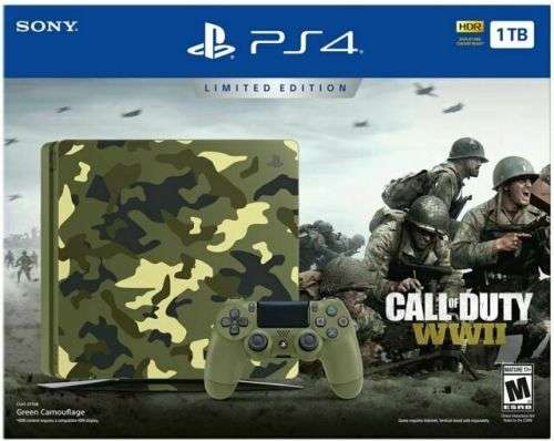 Ps4 slim console 1tb camo limited edition, hdr+ including 1controller and cables- GREAT DEAL!!!