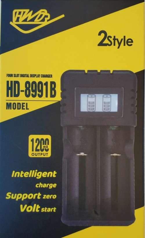 Battery charger- hwd hd-8991b f-2 Li-ion/nimh 2-slot