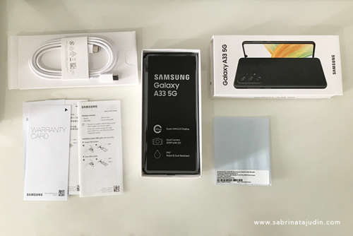 Samsung Galaxy A33 5G -Dual Sim - 128GB - Awesome Black (SM-A336E/DSN) - Brand New !!