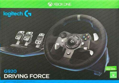 Logitech G920 Driving Force Racing Wheel and Pedals,Force Feedback,PC, XBOX ONE, XBOX SERIES X/S