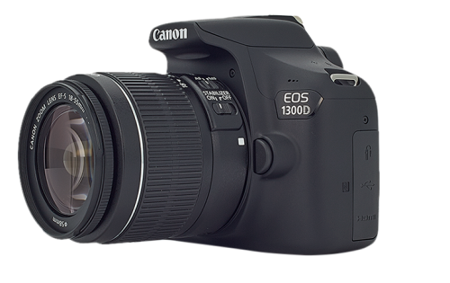 Canon EOS 1300D + EF-S18-55 F/3.5-5.6 III, Camera Bag, 8Gb SD Card