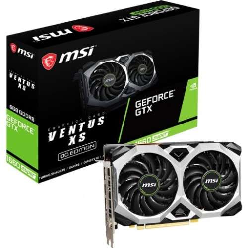 MSI Nvidia GeForce GTX 1660 SUPER VENTUS XS OC 6GB GDDR6 192-BIT Desktop Graphics!