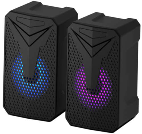 YST-1054 Phone Computer Tablet Compatible RGB Stereo USB Speaker  (SEALED)!!