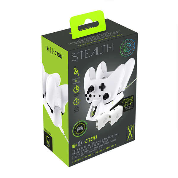 Stealth SX-C100 Twin USB Charging Dock for Xbox one Contollers (white)(in the box)!!
