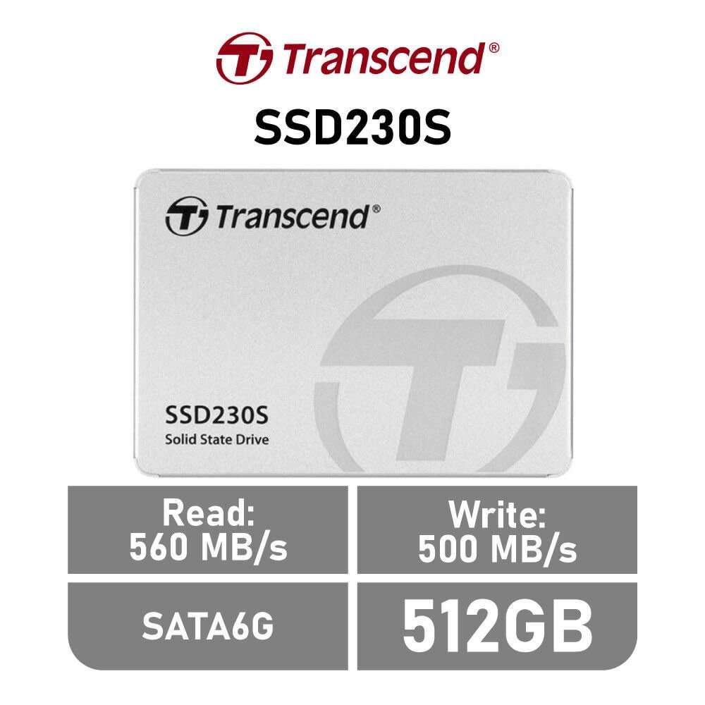 Transcend 512GB SSD230s 2.5` SSD DRIVE - 3D NAND