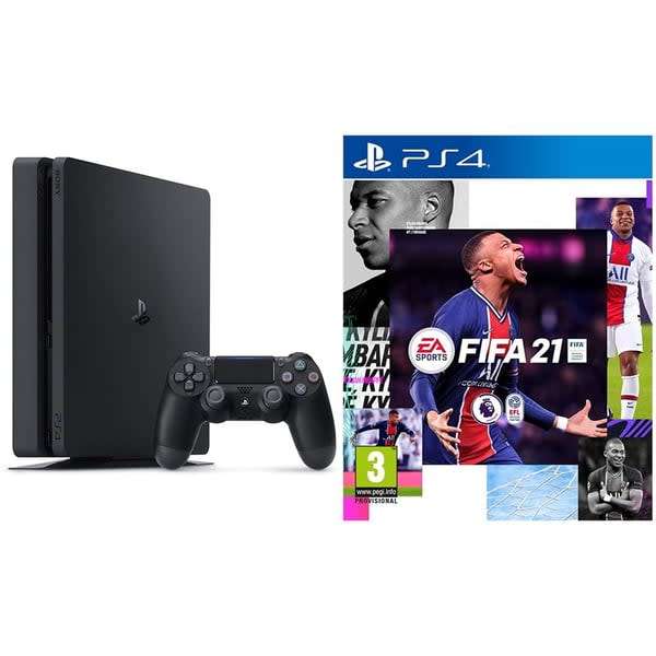 Ps4 slim console 500gb, hdr+ including fifa 21 1controller and cables -GREAT CONDITION!!!