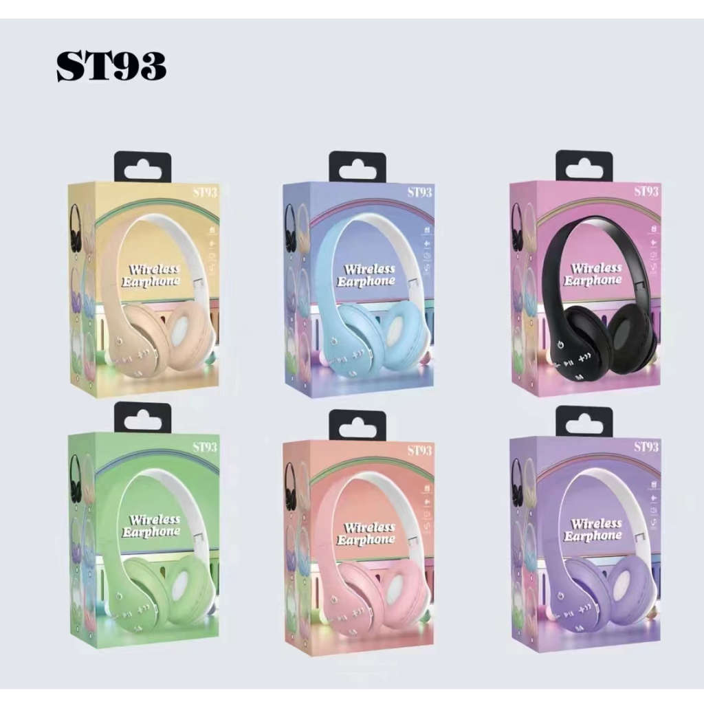 ST93 Bluetooth Wireless Headphones Hifi Stereo With Mic