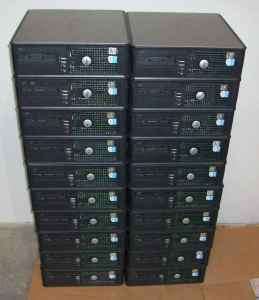 DELL OPTILEX GX520 DESKTOPS WITH SCREENS
