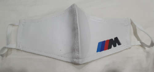 WHITE  BMW  'M'  Face Mask ***R10 Increments... See Shipping Conditions***