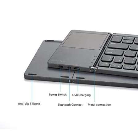 Mini Foldable Bluetooth Keyboard with Touchpad