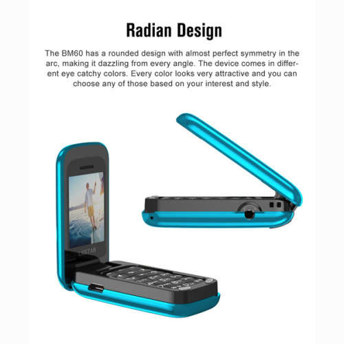 Worlds Smallest Flip Phone (BLUE)