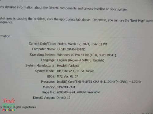 HP Elite x2 Tablet + Keyboard