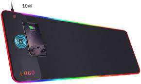 LED Gaming MousePad with Wireless Charger