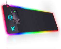 LED Gaming MousePad with Wireless Charger