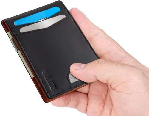 Modern Slim RFID Wallet with Money-Clip