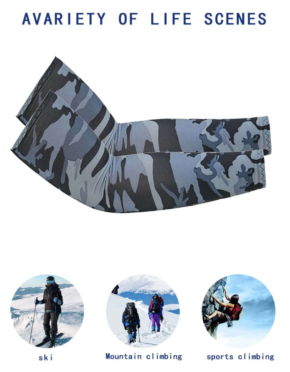 Aqua-X Cool Sleeves (GREY CAMO)