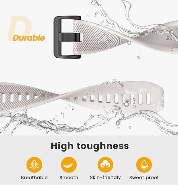 Garmin Fenix WHITE SILICONE Strap ***SEE Description***